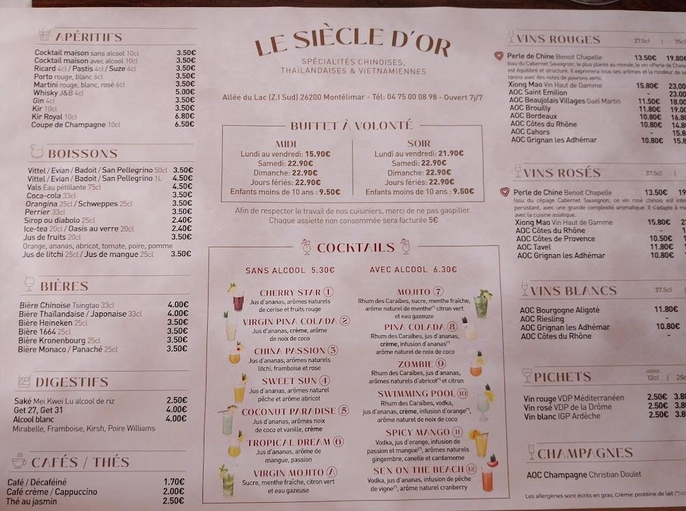 Le Siècle d'Or - Menu Image 3